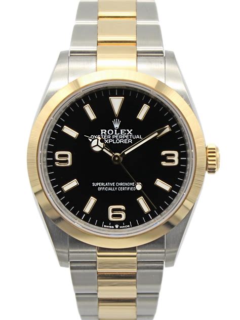 rolex explorer 36 gold|rolex explorer 36 price.